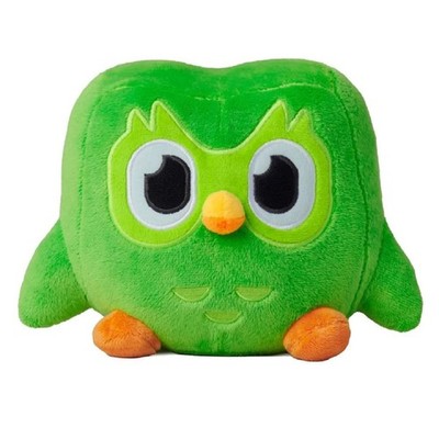 Duolingo Green Owl Plush Toy Plushie of Duo the Owl Cartoon Anime Owl Doll USA