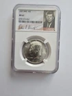 SILVER MS67  1965 P SMS KENNEDY HALF DOLLAR GRADED NGC 50C P MINT 40% AG COIN
