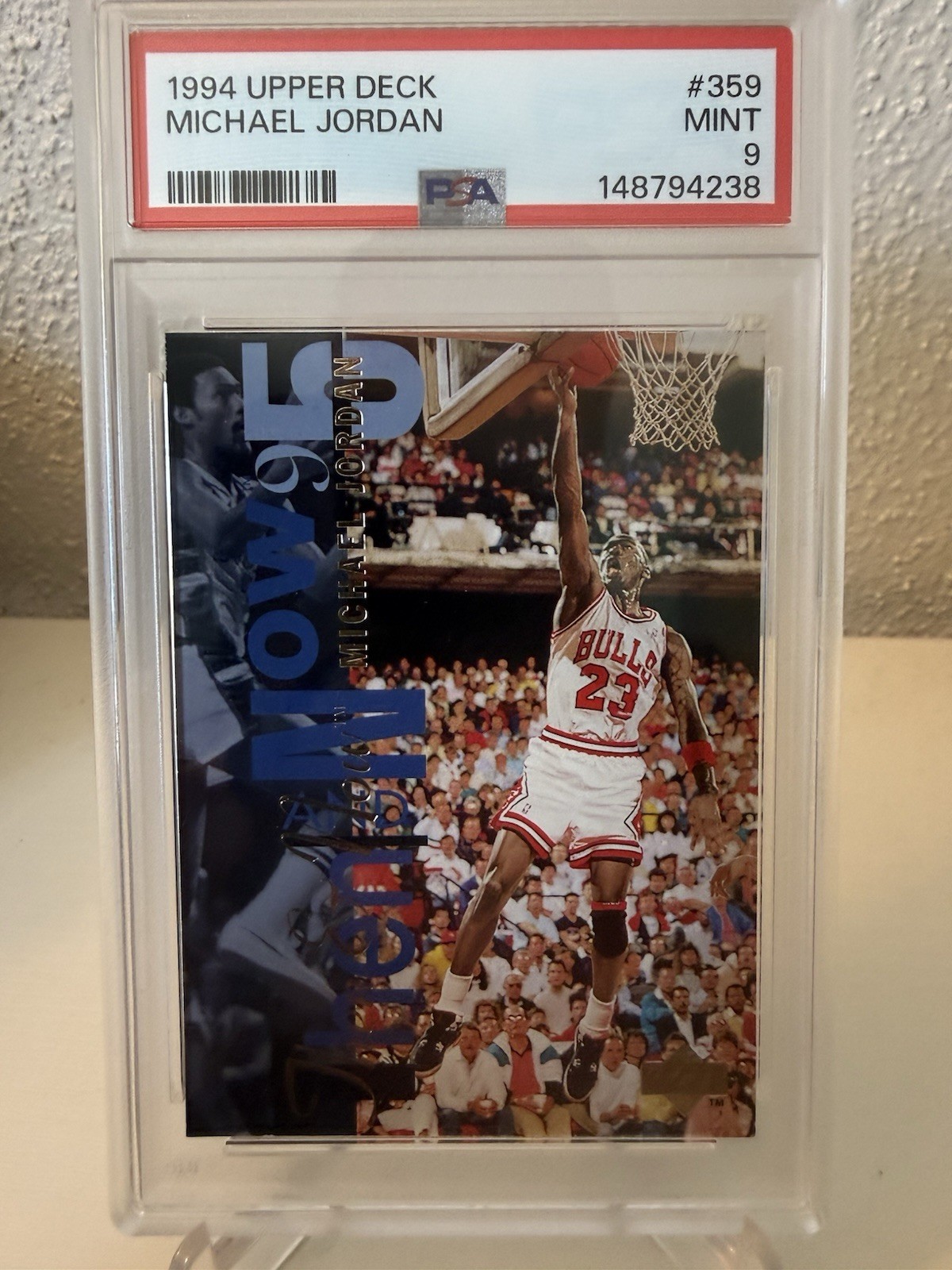 1994-95 Upper Deck Michael Jordan Then & Now #359 PSA 9 Chicago Bulls Legend!