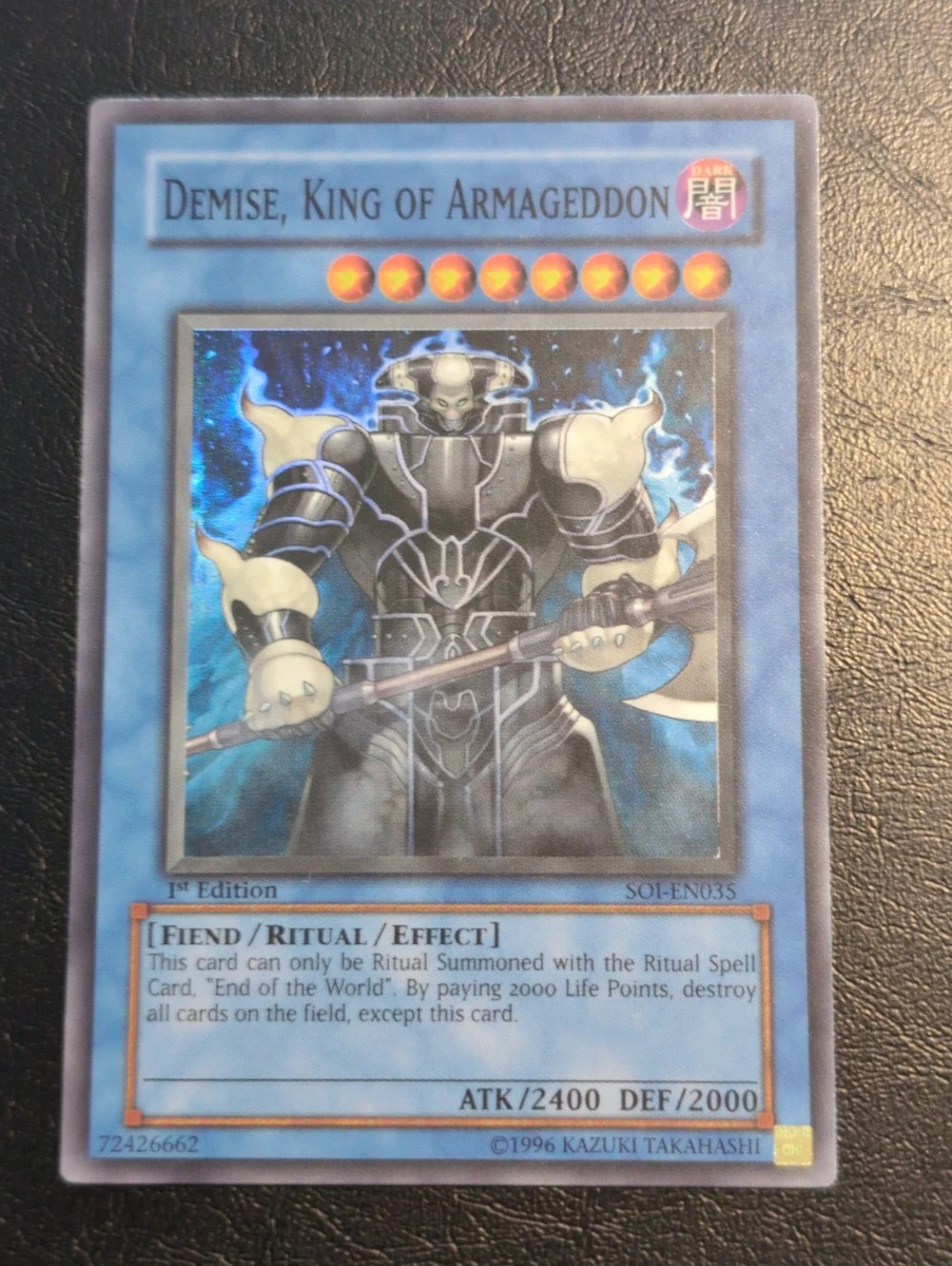Demise, King of Armageddon Yu-Gi-Oh! TCG Individual Trading Card