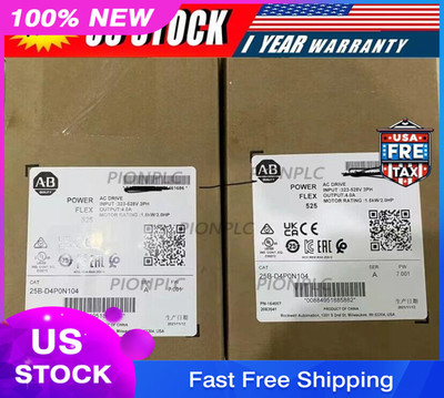 New unopened 25b-d4p0n104 Power Flex 525 1.5kw 2hp AC drive DHL fast shipping