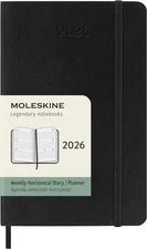 Moleskine Weekly Planner, Horizontal Weekly Agenda 2026 12 Months, With Soft Cov
