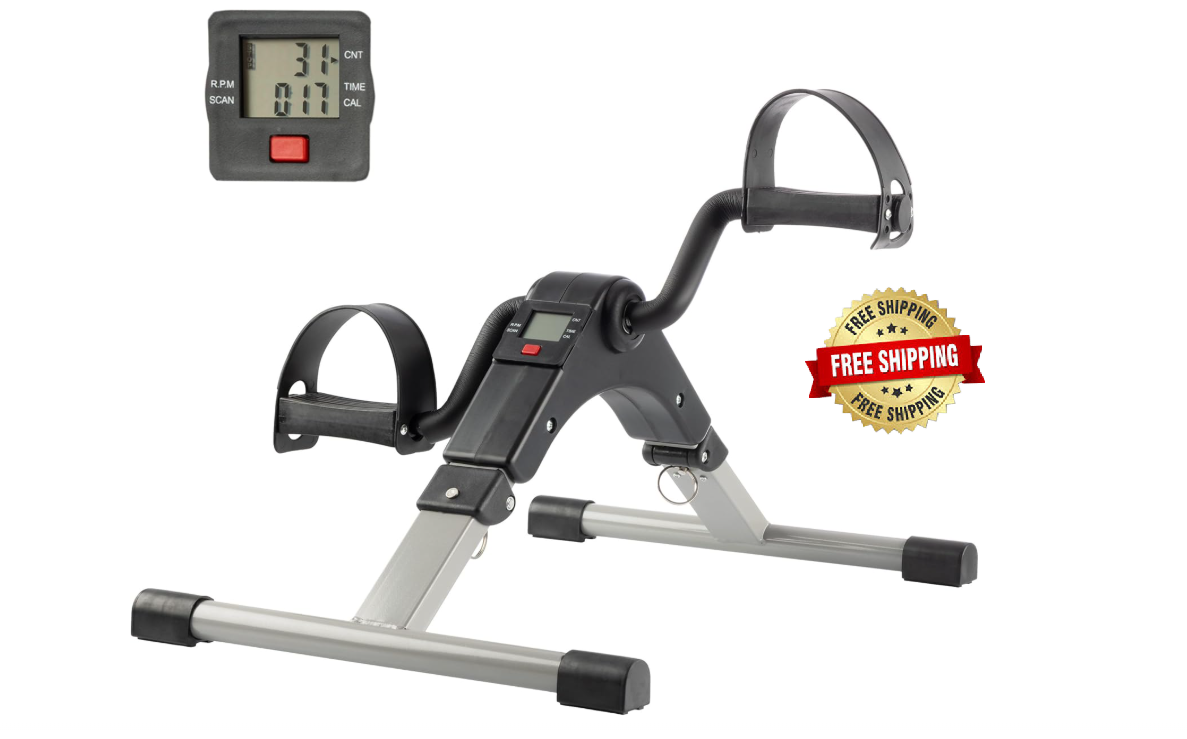 Pedal de bicicleta debajo del escritorio ciclo de pie portátil para ejercicio