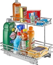 Under Sink Organizers and Storage - 2 Tier Slide Out Cabinet Organizer