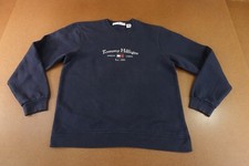 Tommy Hilfiger Jeans Womens Large Navy Blue Logo Graphic Crew Neck Sweatshirt