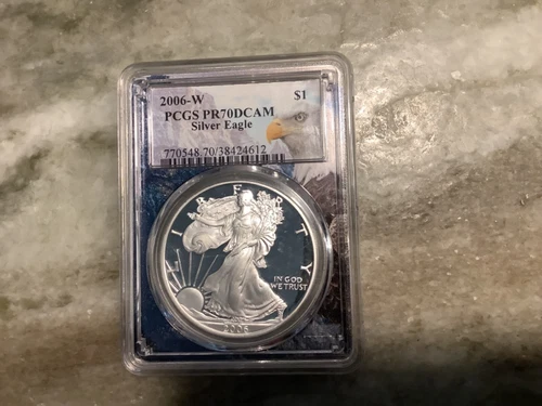 2006-W Silver Proof American Eagle PR 70 Dcam