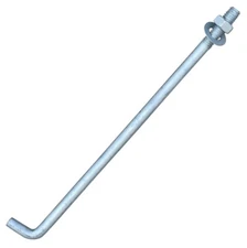 Sandbaggy 1/2" x 12" Threaded Concrete Anchor L-Bolts - Hot Dipped Galvanized