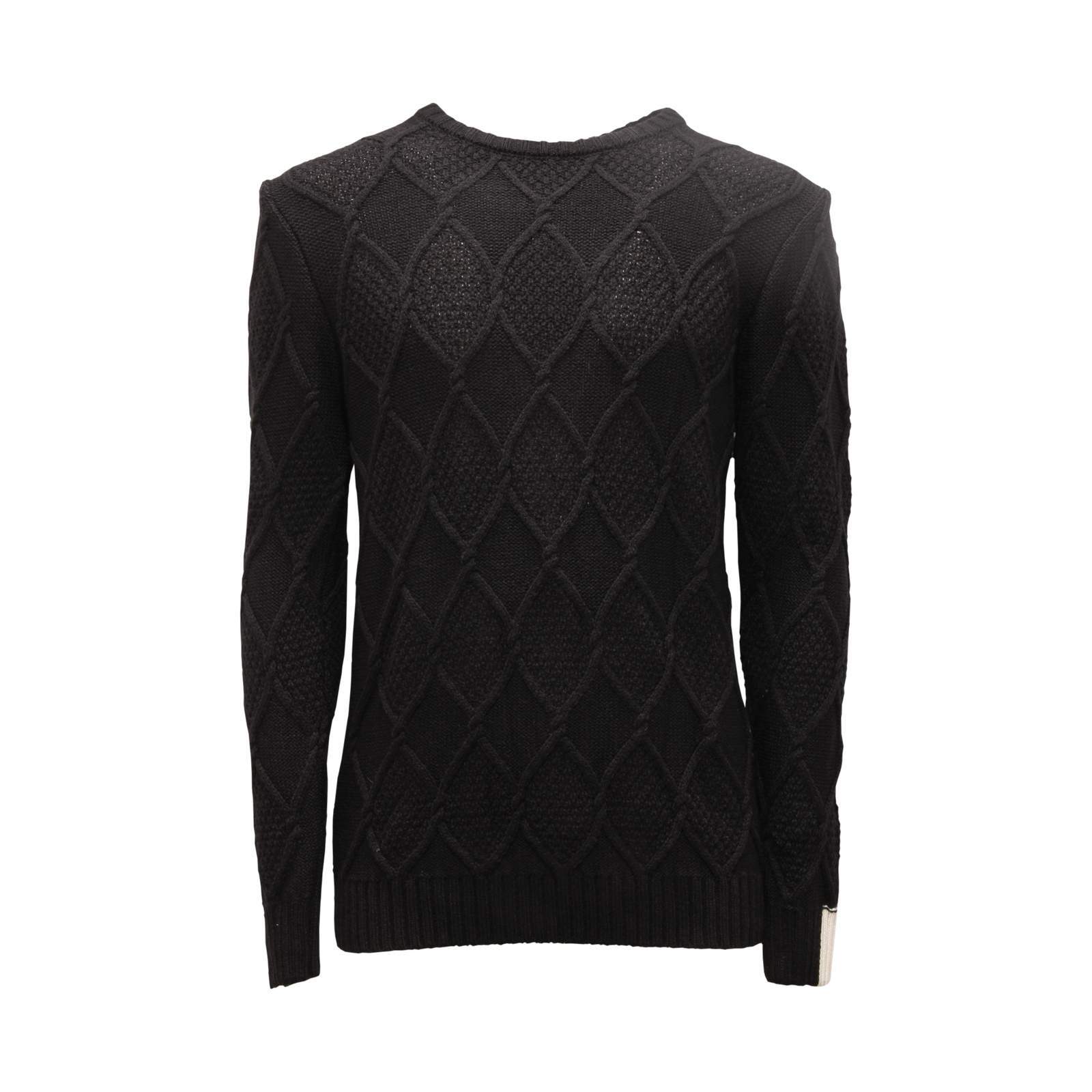 6170AR мужской свитер из полушерстяной ткани maglione uomo IMPERIAL черный 16290₽