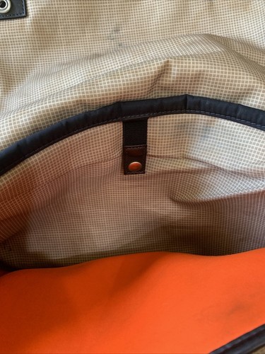JACK SPADE Black Canvas Crossbody Messenger Bag Flap Closure Carry-On - 第 7/12 張圖片