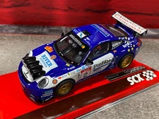 SCX 1/32 Scale ANALOG Porsche 911 GT3 #2 Rally with lights - New