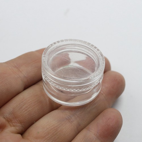 Clear Plastic Round Empty Make-Up Cosmetic Container Pot Jar 5ml 10ml 15ml 30ml - Picture 19 of 22