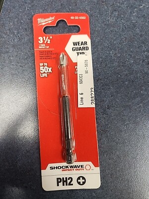 Milwaukee 48-32-4562 Shockwave 3-1/2'' Impact Bit PH2