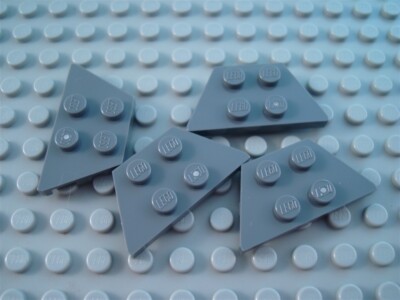 New LEGO Lot of 4 Dark Bluish Gray 4x2 Star Wars Wedge Wing Plates