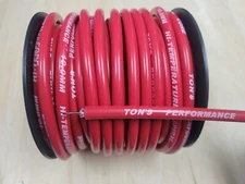 Ton's Performance 10mm RED silicone Spiral Core Spark plug wire By the foot
