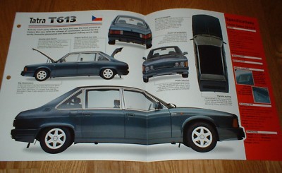 1994 TATRA T613-4 SPEC SHEET BROCHURE PHOTO INFO PAMPHLET 96 95 94 93