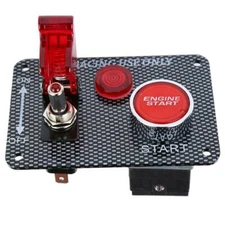 Ignition Switch Panel Engine Start Push Button LED 12V Toggle Racing Car