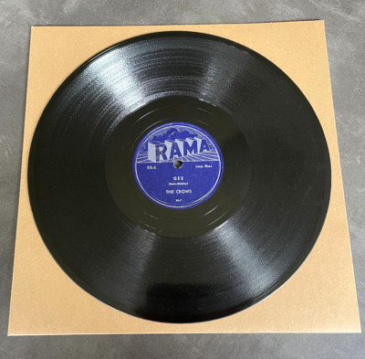 78 rpm The Crows - Gee - US RAMA Doo Wop