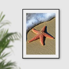 Beach Wall Art Prints Sunset Tropical Sea Ocean Posters Pictures Bathroom Decor