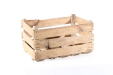 Vecchio Cassetta Frutta Scatola Legno 59,5 x 39 x 32cm Loft Decorazione
