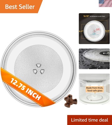 12.75'' Microwave Glass Tray - Perfect Replacement for LG & Kenmore Models