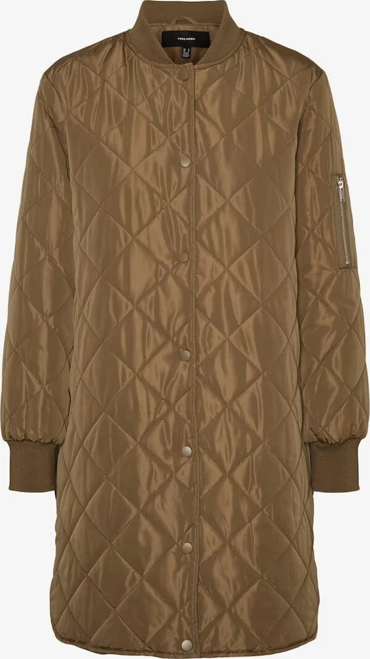 Abrigo Acolchado Vero Moda Mundina En Verde Caqui - Imagen 3 de 3