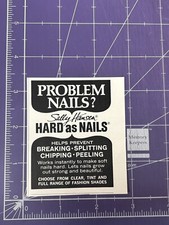 1971 PRINT AD SALLY HANSEN HARD AS NAILS PROBLEM NAILS