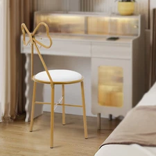 Butterfly-Shaped Stool, Free Standing Butterfly Backrest Chair for Dining Makeup