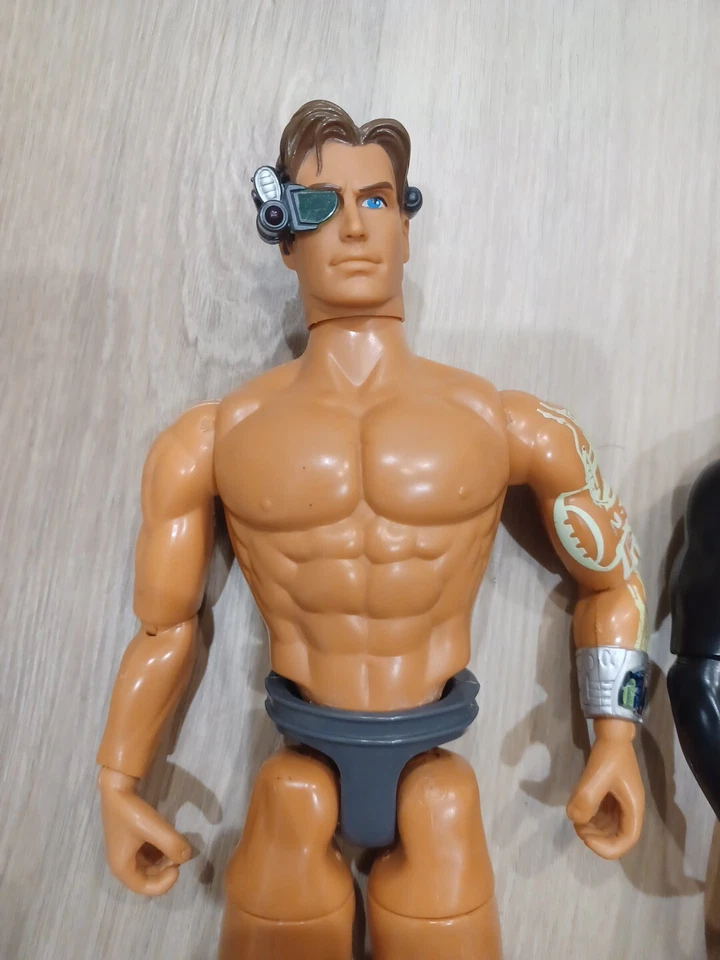 Lot Of 2 GI JOE MAX STEEL 12" ACTION FIGURES Dolls 1998 Vintage Rare Scope Sight - Image 2 of 4
