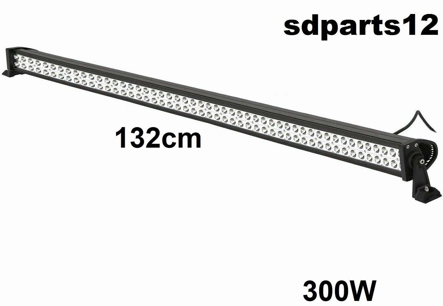 Barre de toit LED 300W en aluminium noir avec optiques 6500K haute performance