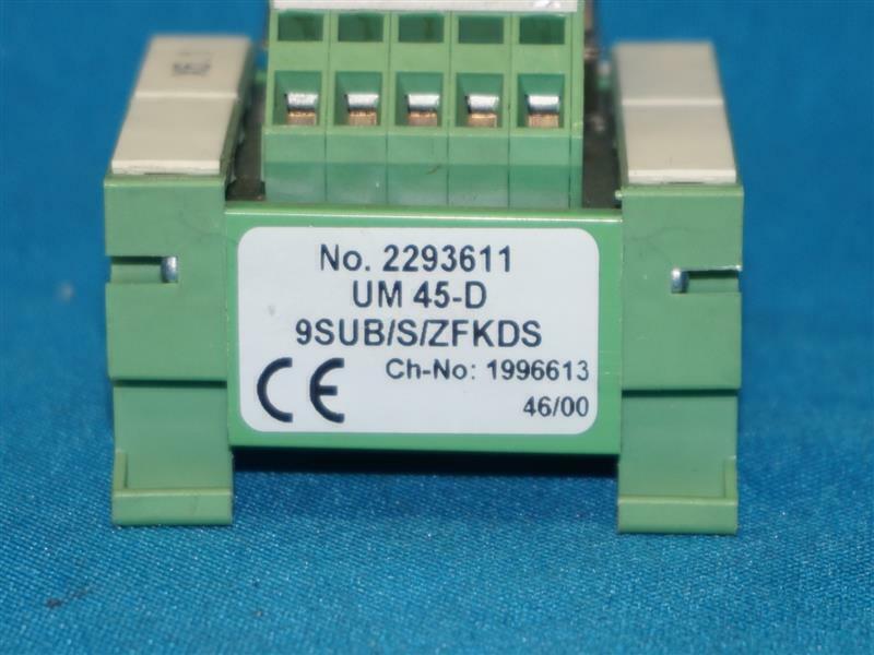 Phoenix Contact 2293611 UM 45-D 9SUB/S/ZFKDS Interface Module | eBay