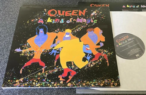 QUEEN-A KIND OF MAGIC-UK 1ST ISSUE 1986 VINYL LP+INNER-EU 3509 (EX/EX)