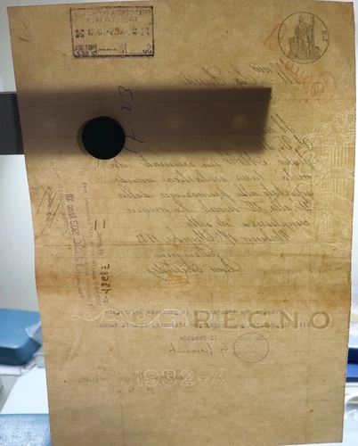 PESARO URBINO DOMANDA DI ESENZIONE TASSE SCOLASTICHE LICEO GINNASIO 1933 - Foto 2 di 2