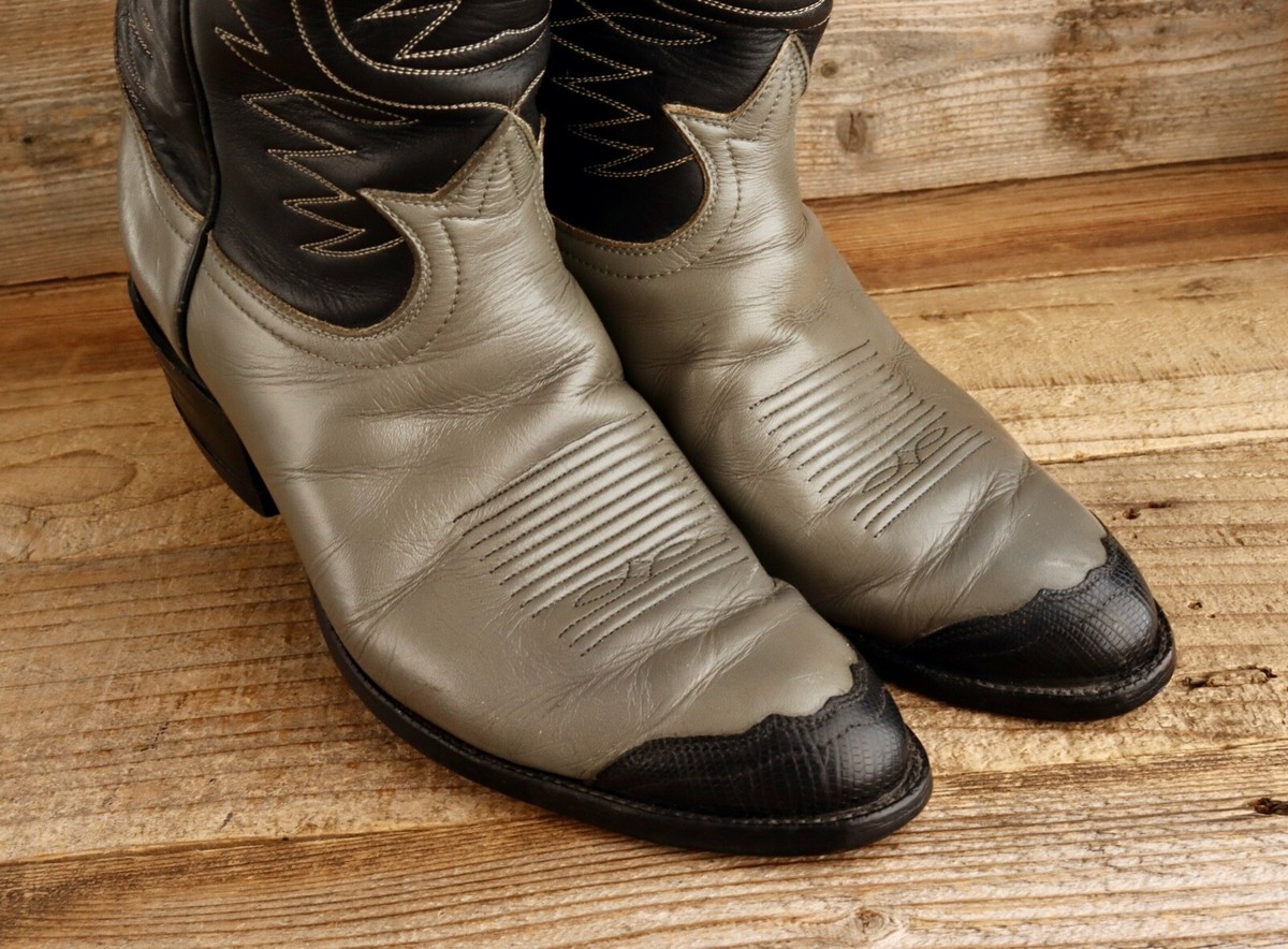 靴 vintage tony lama gray long boots Mens 12D, Tony Lama Boots — FauxyFurr Vintage + Handmade