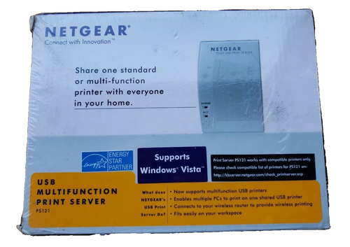 Netgear USB Mini Multi Function Print Server PS121NA New Sealed NIB - Picture 12 of 12