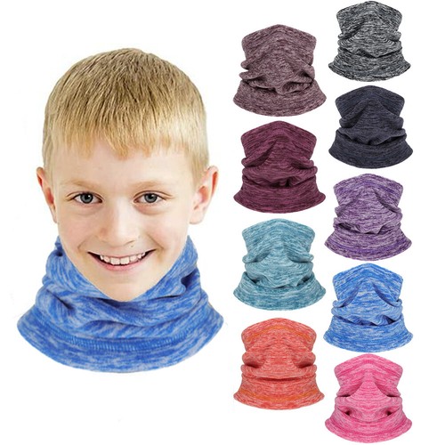 Kids Warmer Neck Gaiter Winter Windproof Fleece Face Cover Mask for Cold Weather - Picture 5 of 48