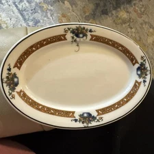Syracuse China 7" Oval Side Dish, Platter Shaped DOLORES Restaurant Ware VTG