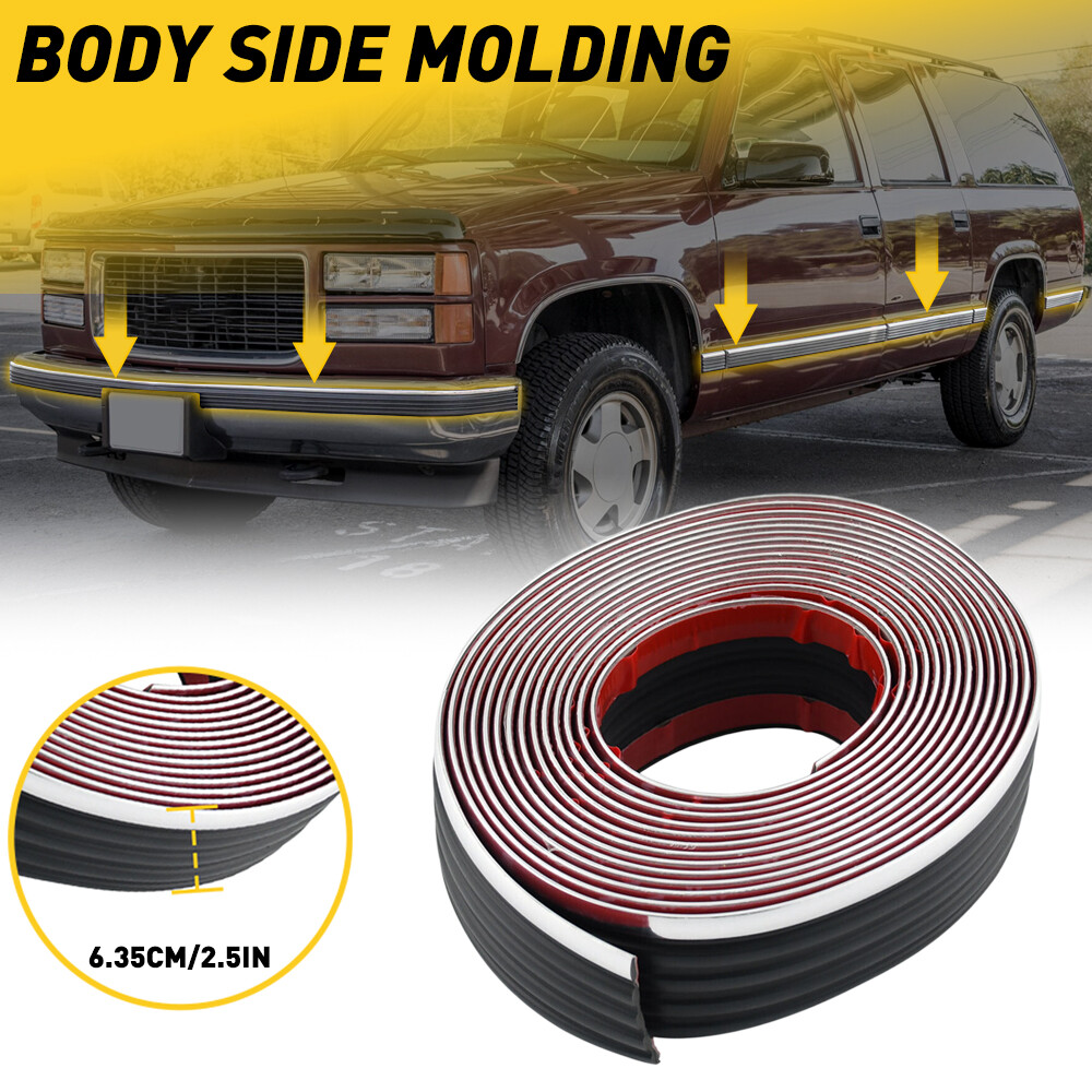 6M Molding Side Belt Exterior Body Protector Roll For Chevy / GMC SUV's Truck