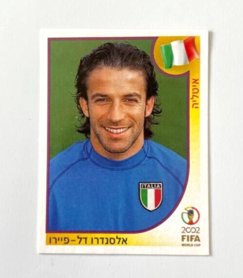 Rare 2002 Panini World Cup Alessandro Del Piero Sticker
