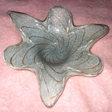 Large Murano Glass Bowl Mid Century Italian Art Glass Great Design