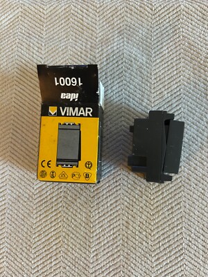 VIMAR 16001 Black 1 Pole, 1 Way Switch. (X5)