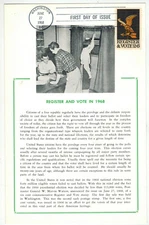 Hammond Maxicard 1344 REGISTER AND VOTE Illustrated Card + Text