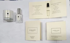 5 JO MALONE English Pear & Freesia: 1 Cologne spray 0.3oz, 3 x 0.05 oz 1 candle