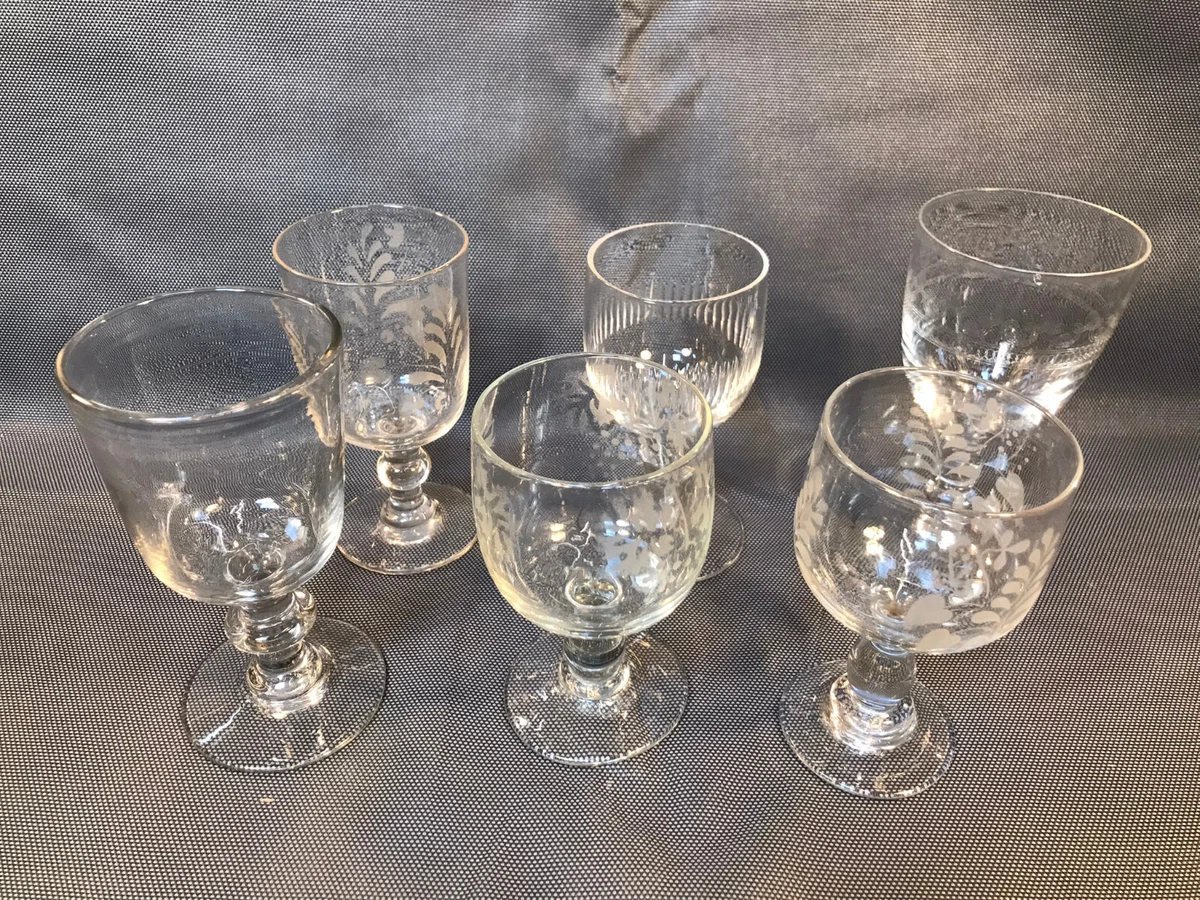 Verres en verres d’écorce des années 1970