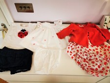 Jacadi Paris Baby Dress, Liu Jo Top & Shorts, 6 months, 68cm,Used