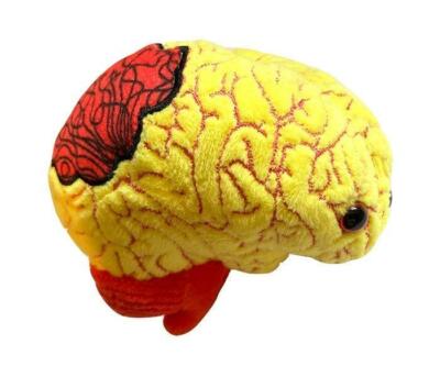 GIANTmicrobes Angst Mental Gesundheit Plüschtier Weiches Spielzeug 11cm Gelb
