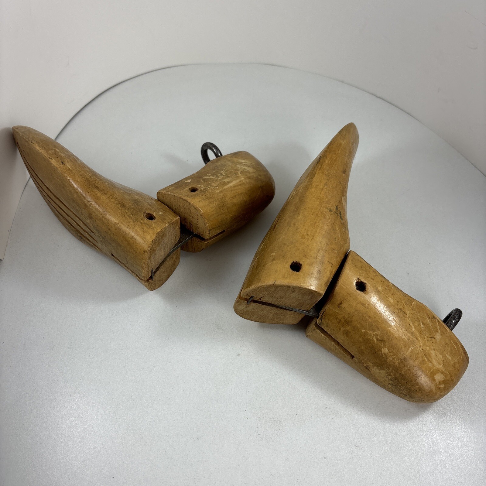 Vintage Solid Wood Shoe Tree Forms Stretchers Ins… - image 5