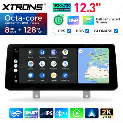 2K Car Screen Qualcomm 680 8+128G Android Head Unit for BMW 5 Series G30 G31 EVO