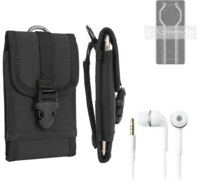 Holster für Huawei Mate 50 RS + Headset Outdoor Schutz Hülle Gürtel Tasche Ca