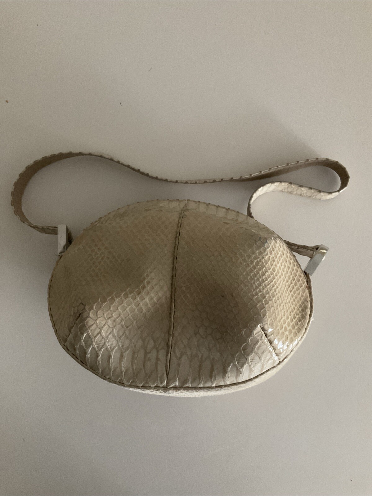 Stuart Weitzman Leather Python Embossed Print Bag… - image 2