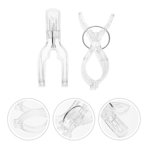 4 Pcs Kitchen Towel Clip Clips for Beach Chairs Towels Bathroom Hooks Wall - 第 7/12 張圖片